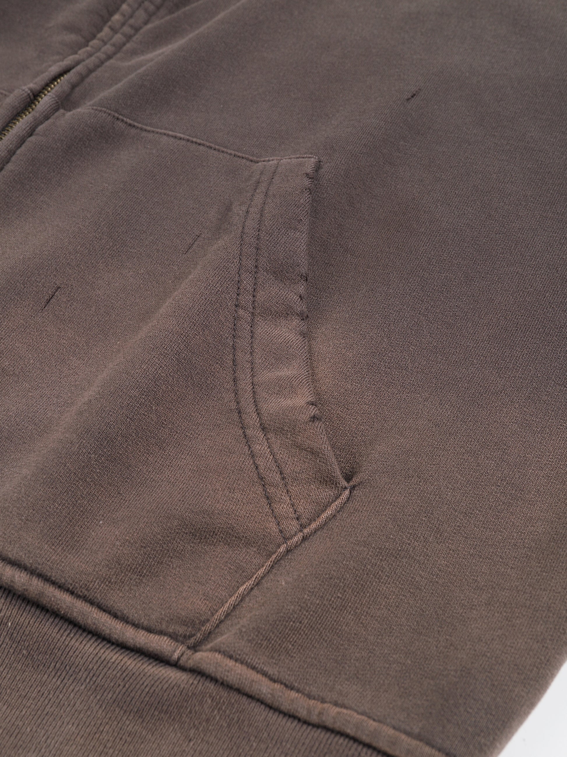 Hand-Frayed Sunfade Zip Hoodie image 11